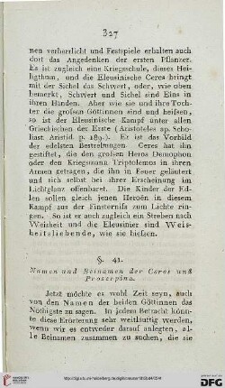 §. 41: Namen und Beinamen der Ceres und Proserpina