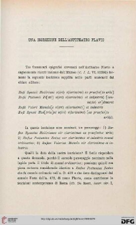 37: Una iscrizione dell'anfiteatro Flavio