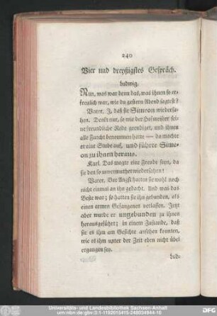 Vier und dreyßigstes Gespräch.