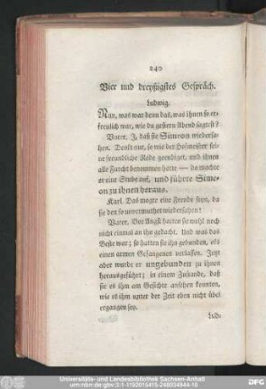 Vier und dreyßigstes Gespräch.