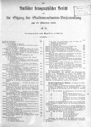 No. 25, 29. Oktober 1903