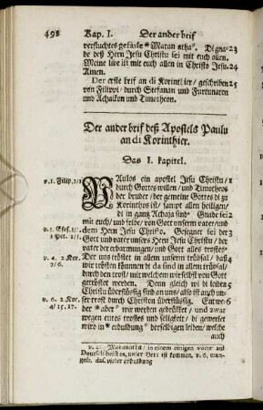 Der ander brif deß Apostels Paulu an di Korinthier.