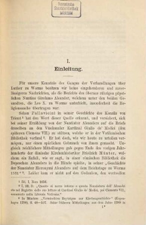 Aleander und Luther 1521 : die vervollständigten Aleander-Depeschen nebst Untersuchungen über den Wormser Reichstag