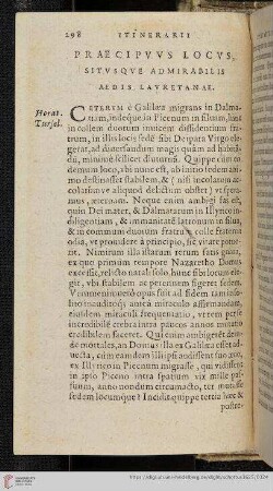 Praecipuus Locus, Situsque Admirabilis Aedis, Lavretanae
