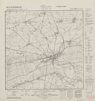2871 Nakel (a.d. Netze), Topographische Karte 1:25000 (4cm - Karte)