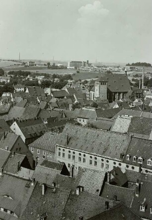 Blick vom Petriturm über die Altstadt nach Norden