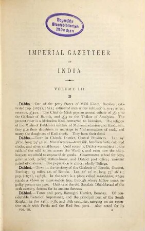 The Imperial Gazetteer of India, 3