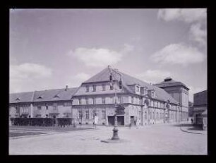 Oelser Stadtsäle, Oels: Ansicht von Westen (siehe auch Inv. Nr. TBS 223)