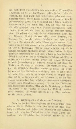 5. Kirchenzucht und Gemeinde-Ordnung
