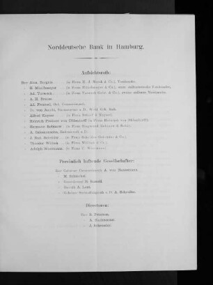 Norddeutsche Bank in Hamburg.