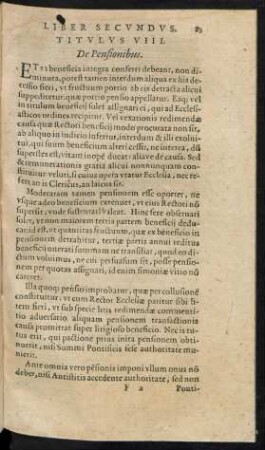 Titulus VIII. De Pensionibus.