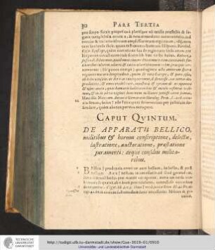 Pars Tertia. Caput V.