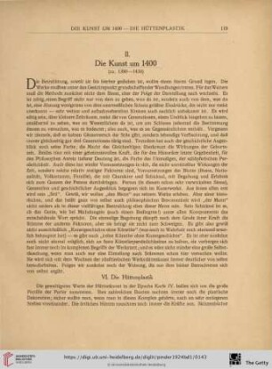 II. Die Kunst um 1400 (ca. 1390-1430)