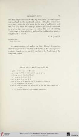 Addenda et corrigenda