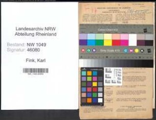 Entnazifizierung Karl Fink , geb. 22.03.1906 (Strickmeister)