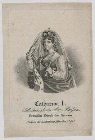 Bildnis der Catharina I., Zarin von Russland