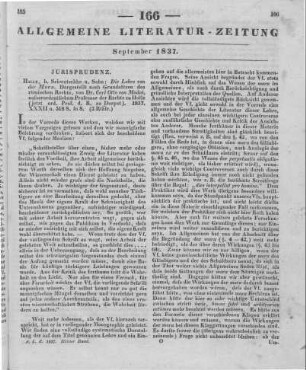Madai, C. O. von: Die Lehre von der Mora. Dargestellt nach Grundsätzen des Römischen Rechts. Halle: Schwetschke 1837