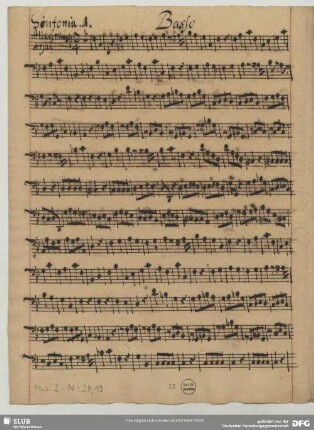 Anonymus, Sinfonien, F-Dur