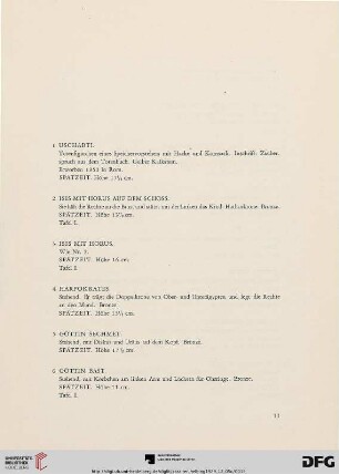 I. Ägyptische Kleinkunst (Nr. 1-32)