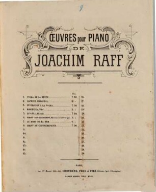 Chant des guerriers : morceau caractéristique