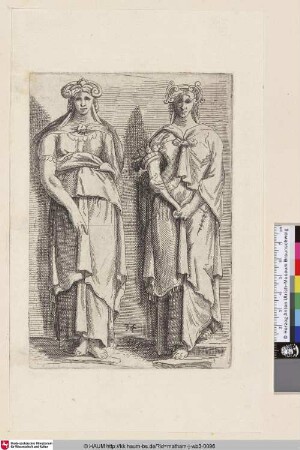 [Zwei Karyatiden; Two caryatids]