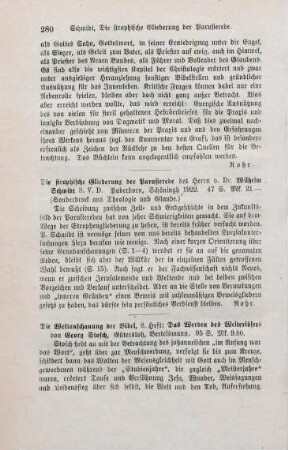 280-281 [Rezension] Stosch, Johann Ernst Georg, Das Werden des Welterlösers