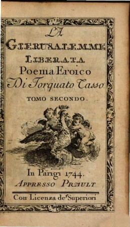 La Gerusalemme Liberata : Poema Eroico, 2