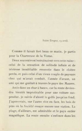 Saint-Tropez, 13 avril
