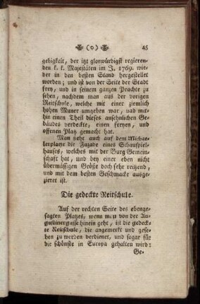 Die gedeckte Reitschule