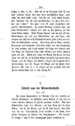 Allerlei aus der Elementarklasse
