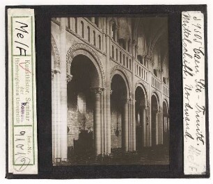 Caen, Abbaye aux Dames (St. Trinité): Mittelschiff, Nordwand