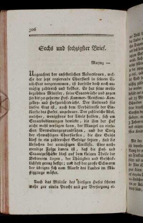 Sechs und sechzigster Brief. Maynz