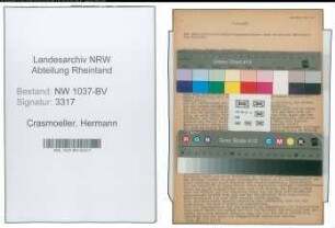 Entnazifizierung Hermann Crasmoeller , geb. 06.12.1895 (Betriebsfuehrer)