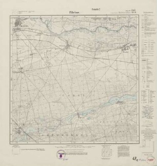 3163 (alte Nr.: 1640) Filehne, Meßtischblatt (4cm - Karte)