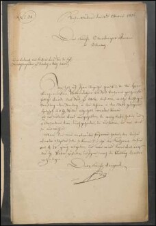 Erlasse des Königlich Bayerischen Bergamtes Kaiserslautern an den
                        Obersteiger in Odenbach betr. Materialbedarf etc.
