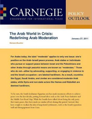 The Arab world in crisis: redefining Arab moderation