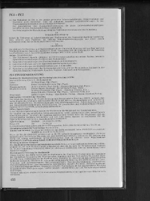 IV.2 Studienberatung