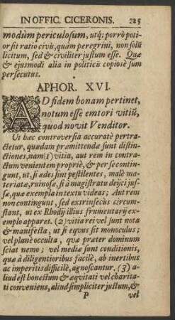 Aphor. XVI.
