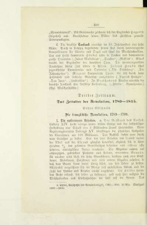 Dritter Zeitraum. Das Zeitalter der Revolution, 1789 - 1815