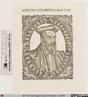 Bildnis Odet de Coligny, gen. cardinal de Châtillon