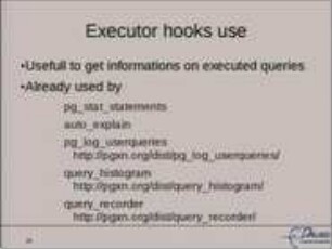 Hooks in PostgreSQL