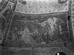 Beweinung Christi und Engel mit Stiftern: Louis II von Chalon-Auxerre und seine Ehefrauen