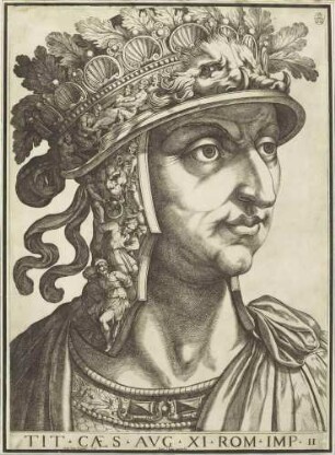 Titus (Blatt 11, aus der Serie der Portraits der ersten zwölf römischen Kaiser)