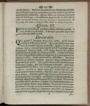 Declaratio.