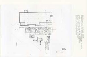 Wohnen Schöneberger Straße, Berlin-Tempelhof (Diplomarbeit bei Kurt Dübbers): Grundriss Erdgeschoss 1:200