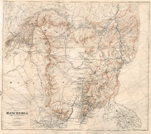 Map of Manchuria
