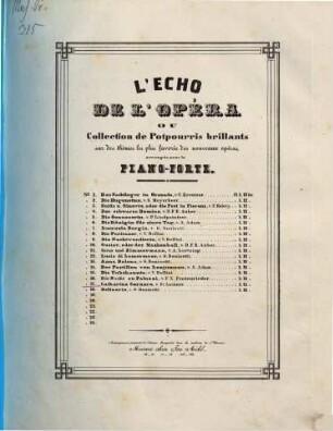 L' écho de l'opéra : ou collection de potpourris brillants sur des thèmes les plus favoris des nouveaux opéras ; arrangés pour le piano, 17. Catharina Cornaro