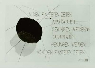 Collagen zu Brecht-Texten, "In finsteren Zeiten ..."