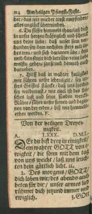Von der heiligen Dreyeinigkeit.