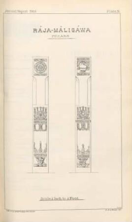 Plate E. Rája-Mâligáwa. Pillars